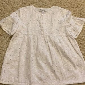 Brooke brothers fleece girls blouse